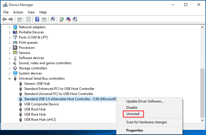 Reinstall Usb Controllers Windows 10